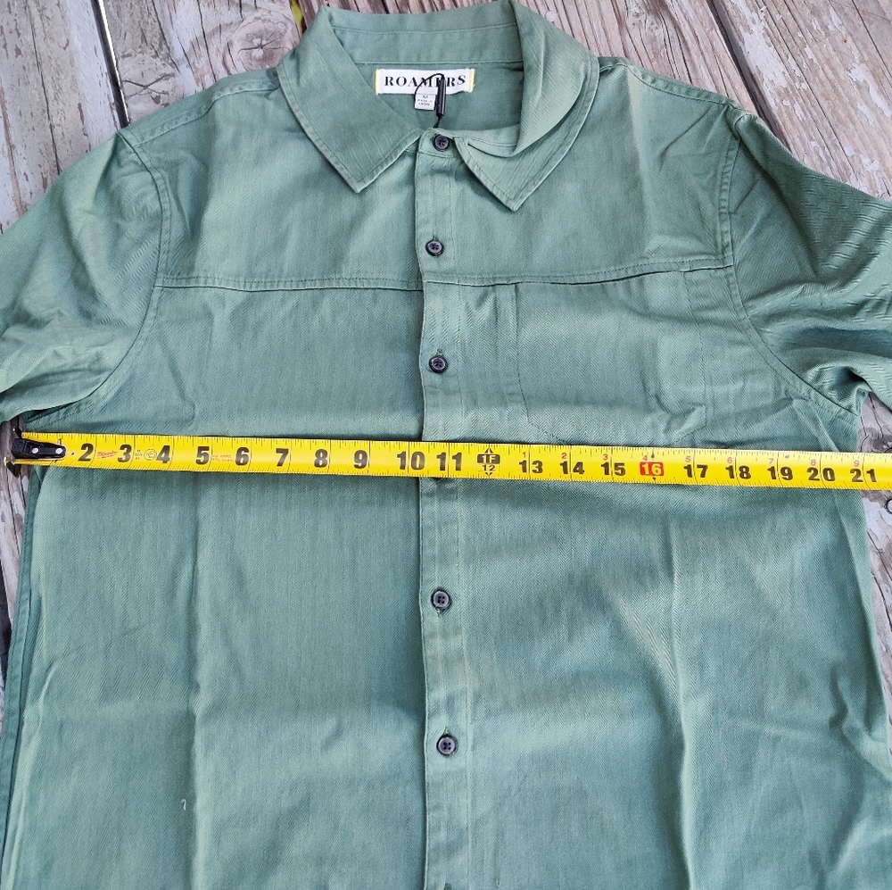Roamers Brand Plaskett L/S Shirt Sage Sz. M - Picture 4 of 7